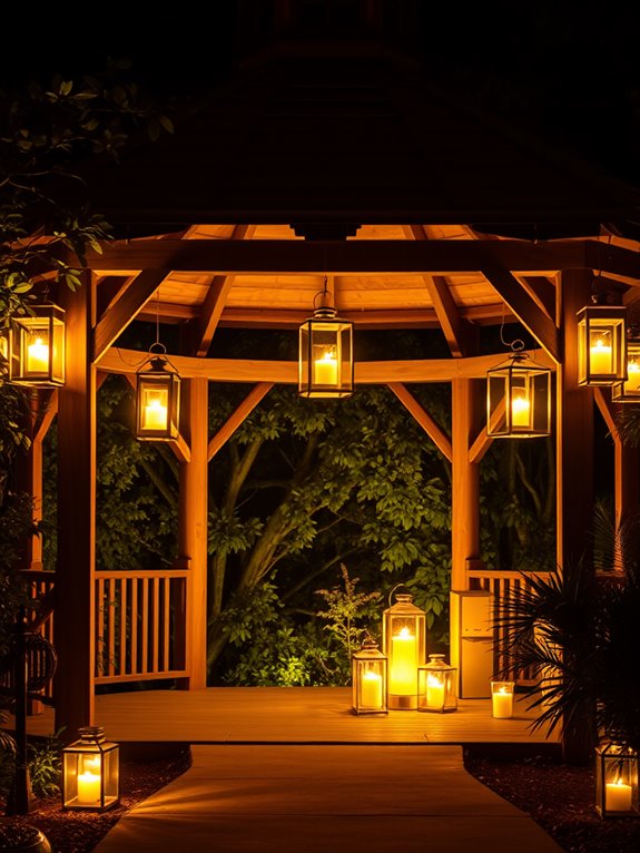 add candle lanterns decor