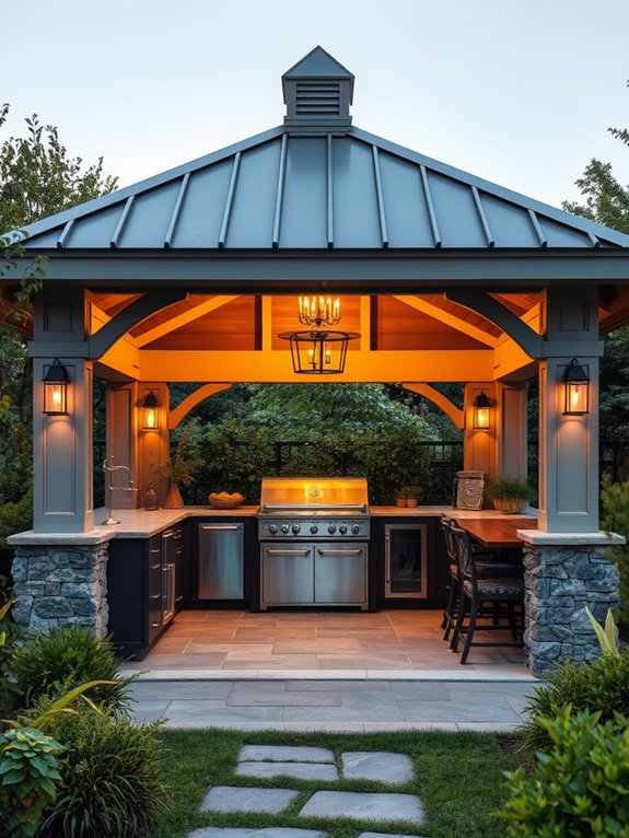al fresco cooking space