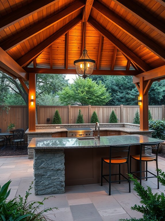 al fresco cooking space