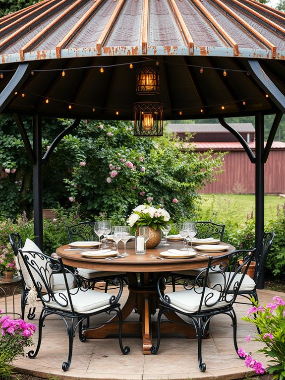 al fresco dining space