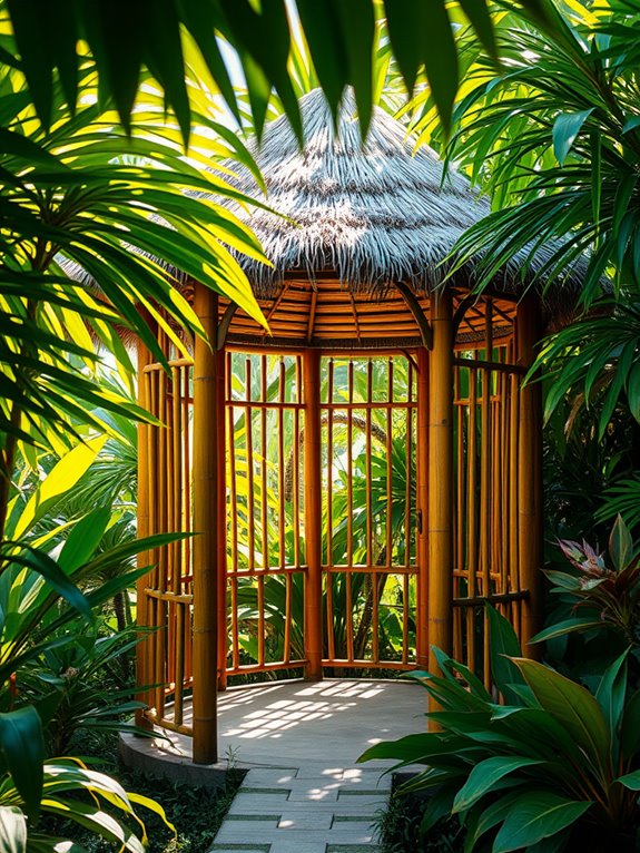 bamboo filled tropical paradise