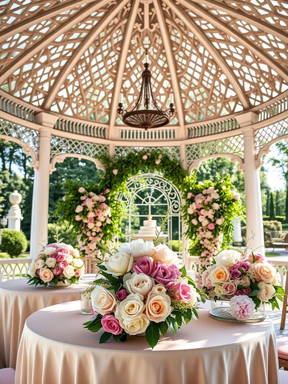beautiful flower arrangement display