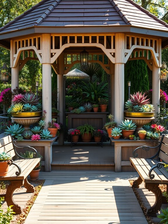 beautiful succulent displays