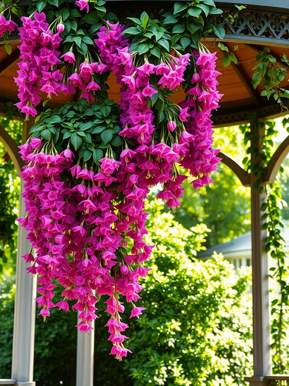 cascading fuchsias for beauty