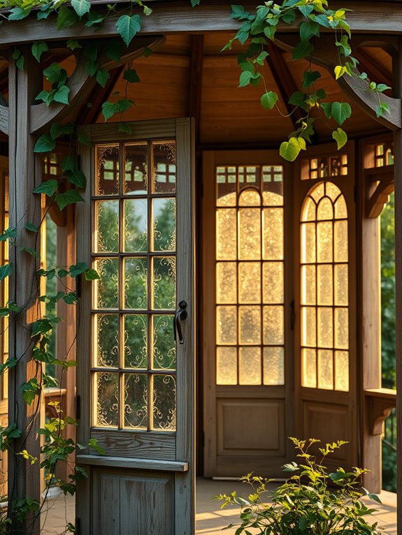 charming antique window decor