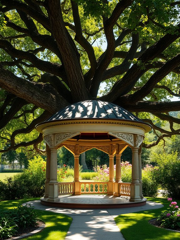 charming circular gazebo design