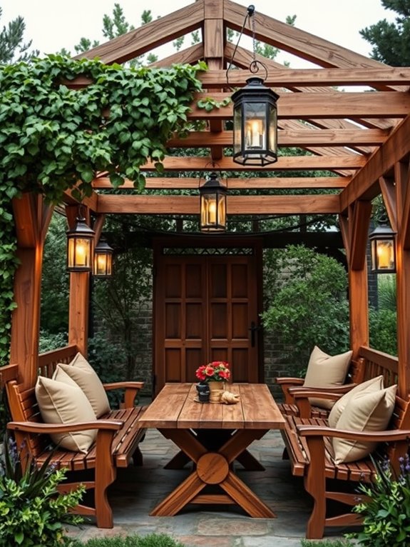 charming natural wood accents