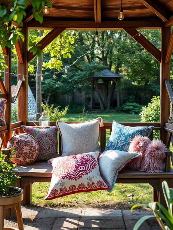 chic cushions for outdoors