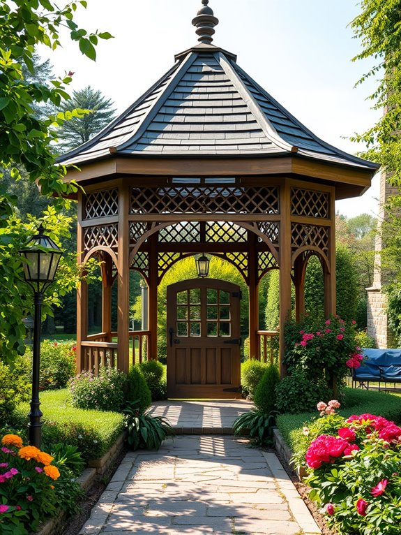 classic floral landscape design