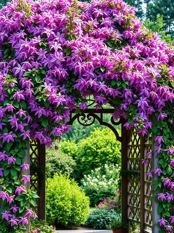 clematis climbing for aesthetics