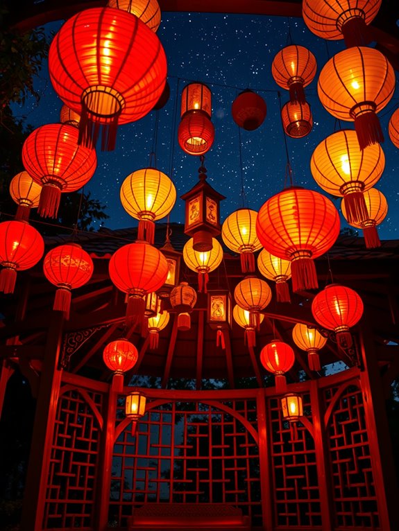 colorful decorative hanging lights