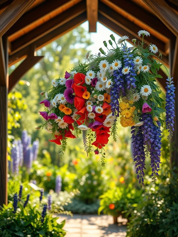 colorful floral bouquet design