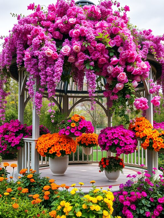 colorful floral color scheme