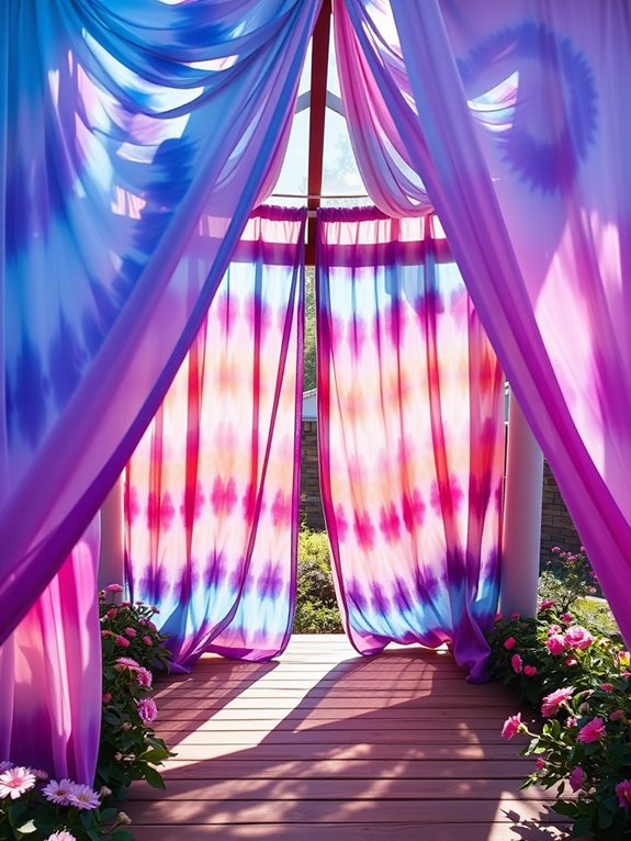 colorful spiral fabric designs