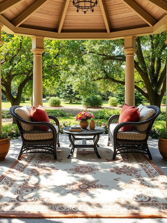 cozy and stylish outdoor flooring