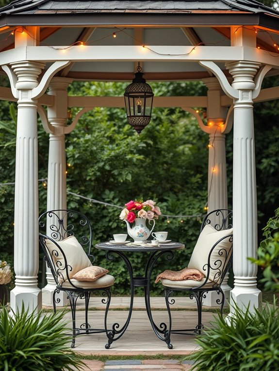 cozy dining for two