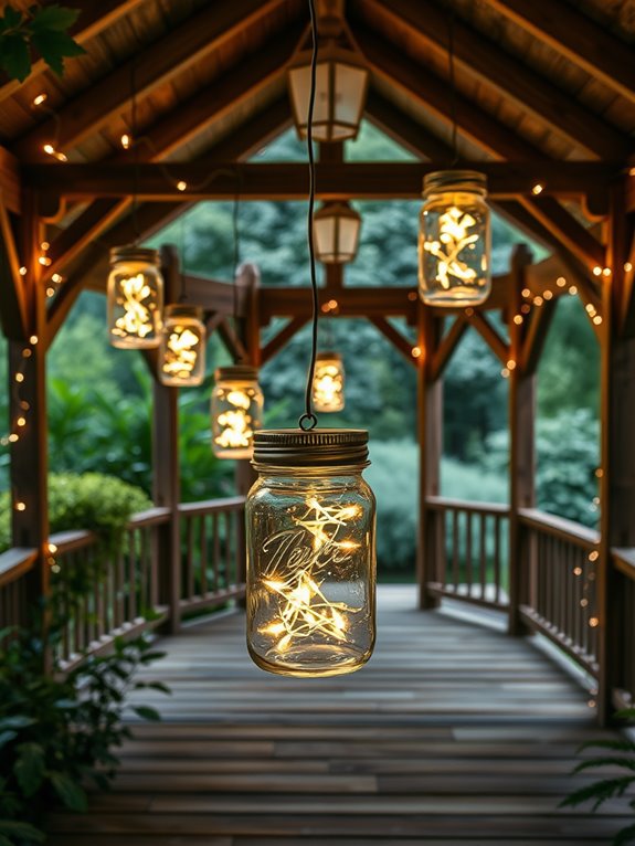 cozy illuminated jar decor