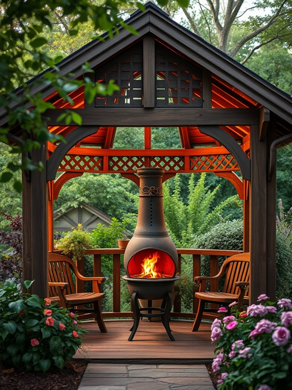 cozy outdoor relaxation space