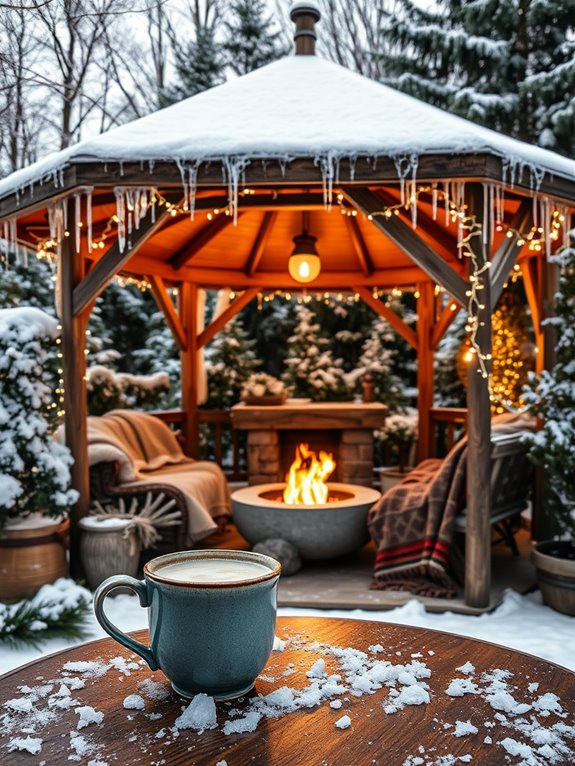 cozy protected winter retreat