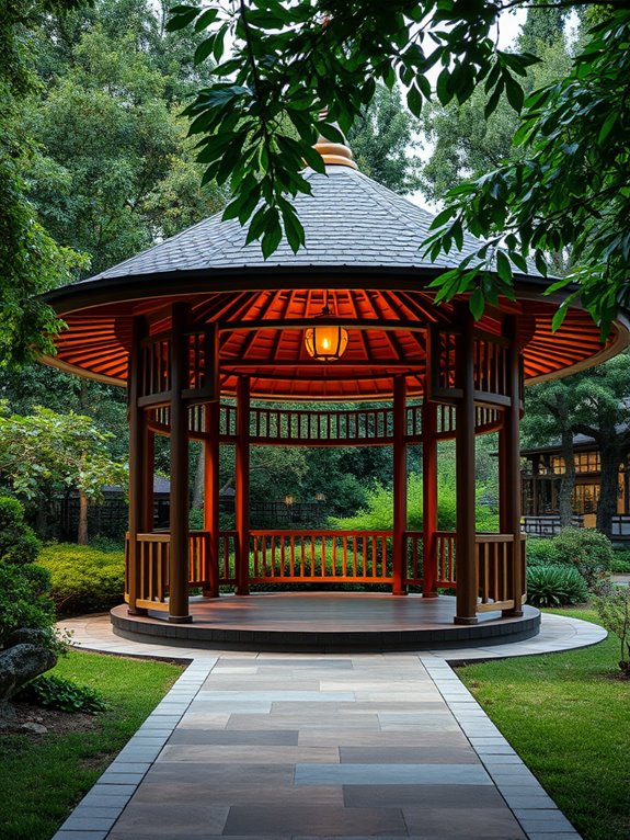 curved architectural roof structure