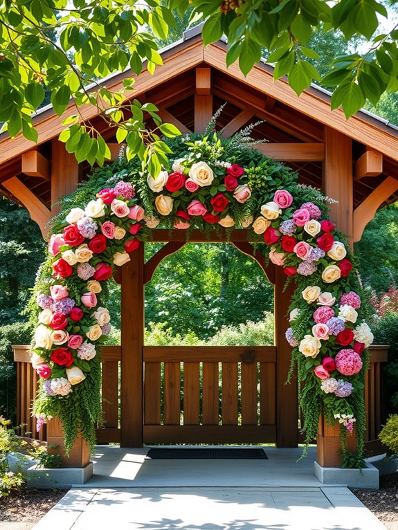 decorative floral wreath embellishments