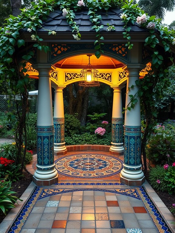 decorative mosaic tile features