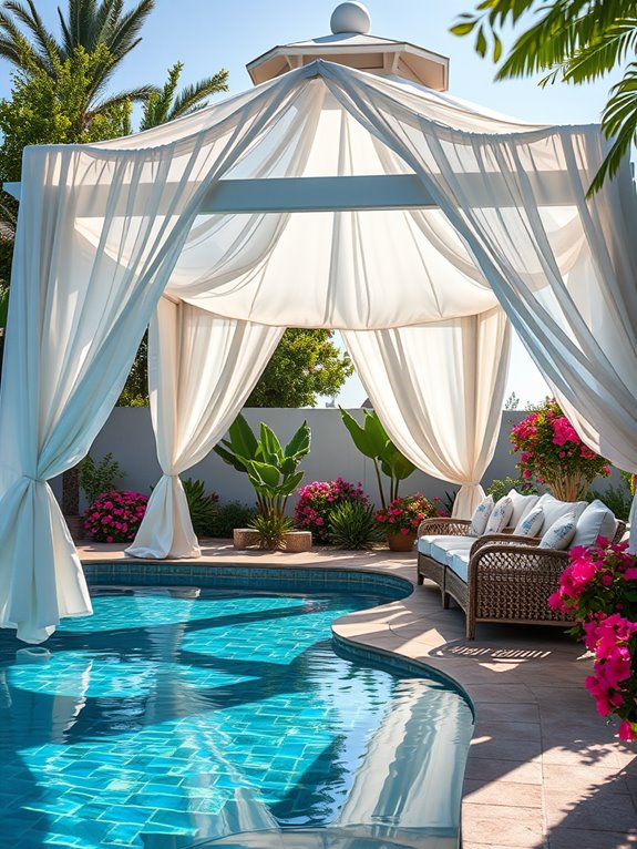 draped fabric for decor