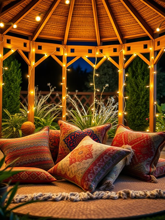 eclectic decorative cushion accents