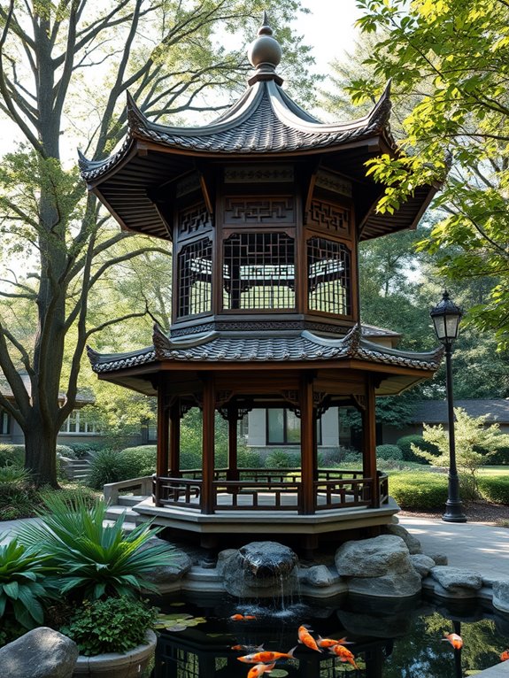 elegant architectural asian structure
