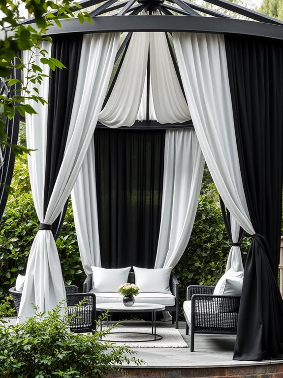 elegant black and white
