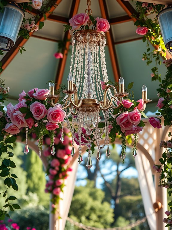 elegant flower themed lighting fixtures