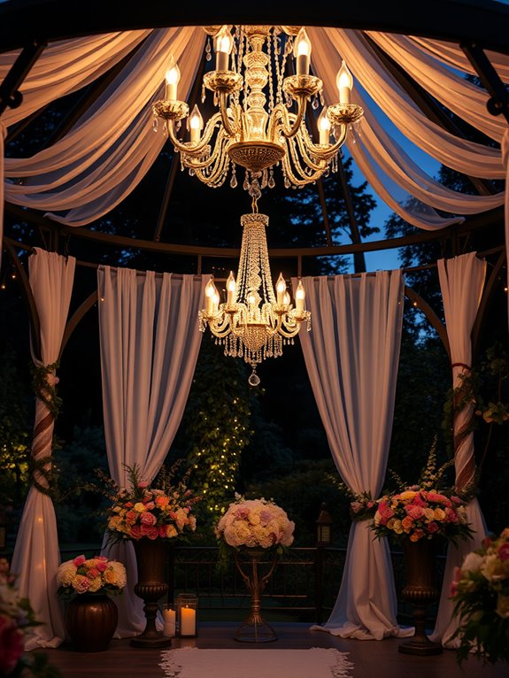 elegant lighting for romance