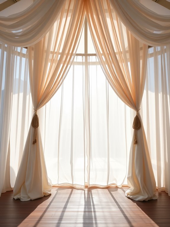 elegant outdoor fabric curtains