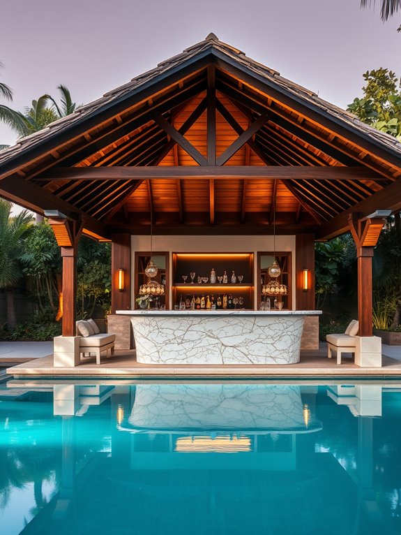 elegant outdoor relaxation space