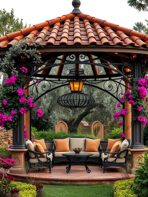elegant outdoor relaxation space