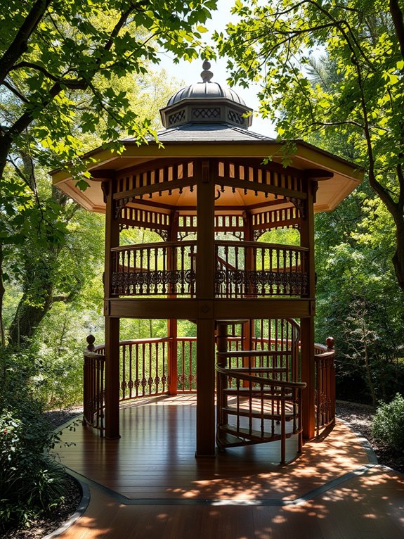 elevated outdoor recreational structure