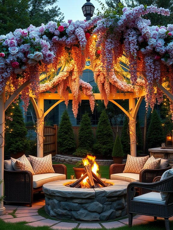 enchanted floral overhead decor