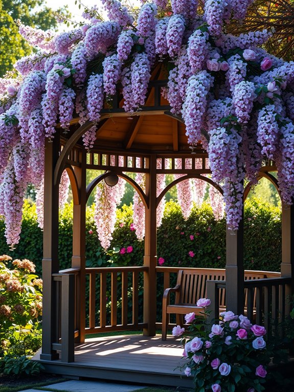enchanting floral overhead embrace