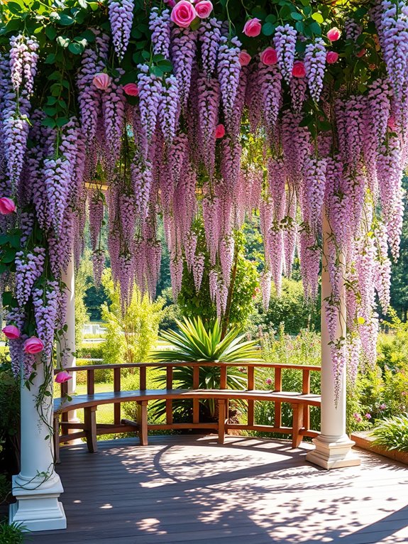 floral decorative hanging drapes