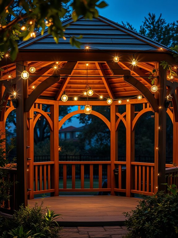 glowing decorative outdoor lighting