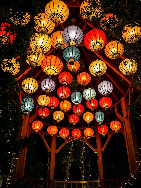 illuminate with paper lanterns
