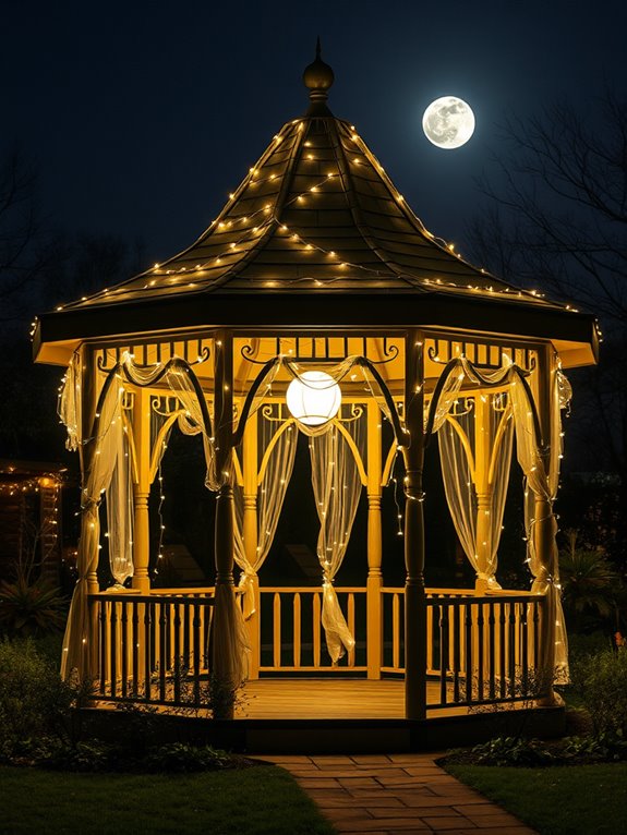 illuminated fabric drapery design