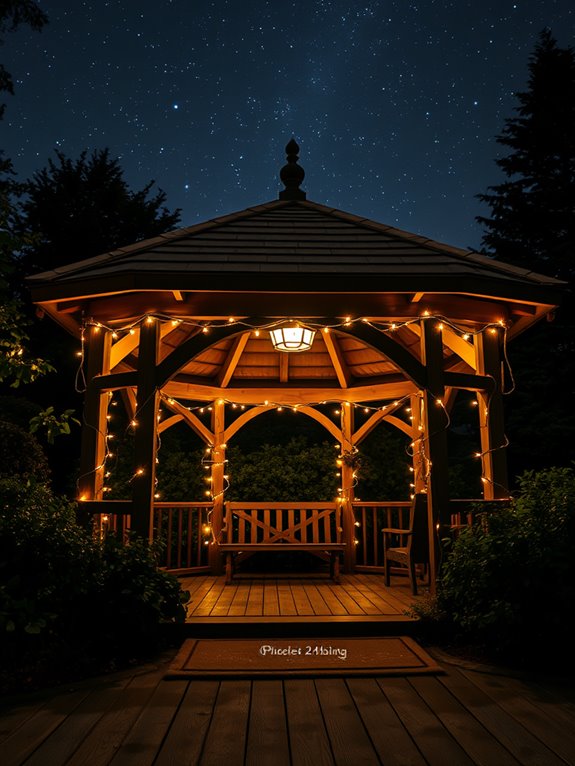 illuminated fabric overhead shelter