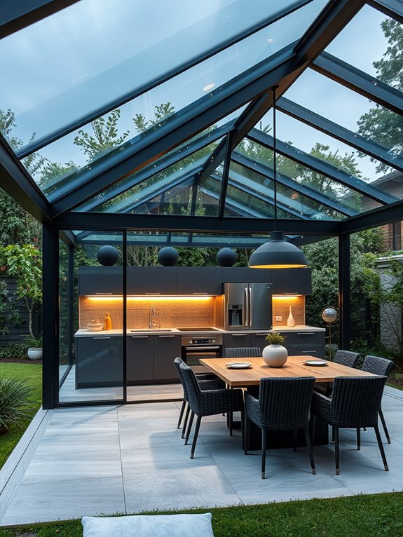 modern transparent architectural design