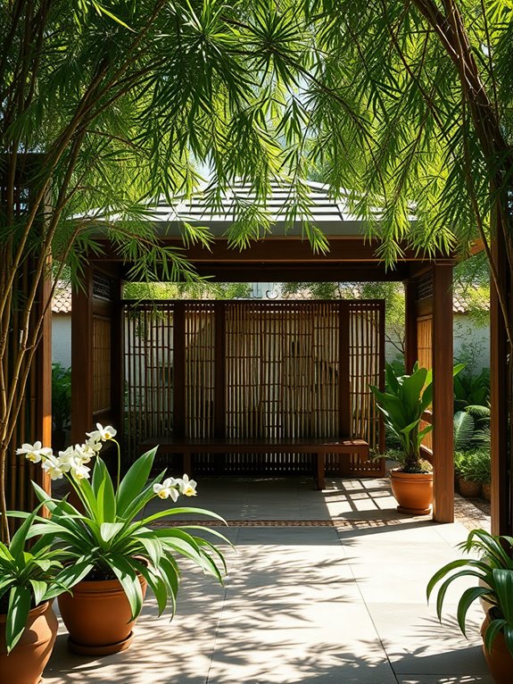 natural bamboo privacy barriers