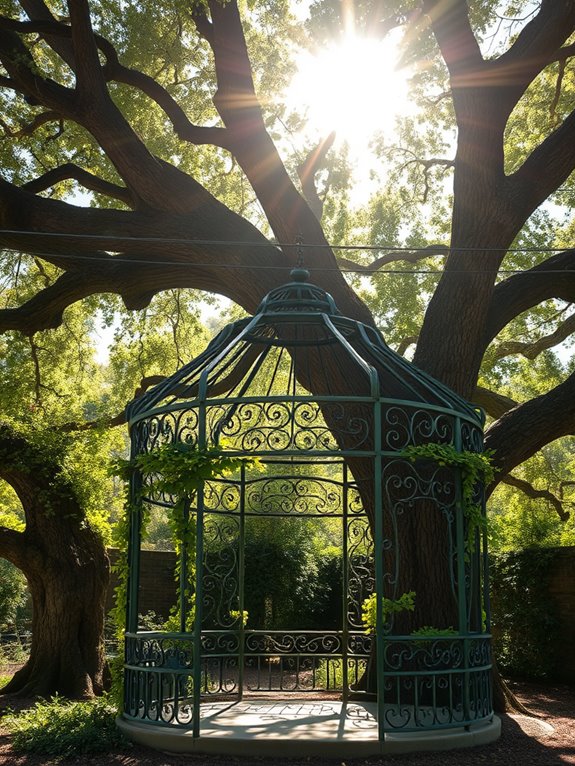 old fashioned metal framework