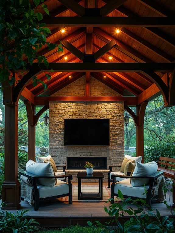 outdoor entertainment space design