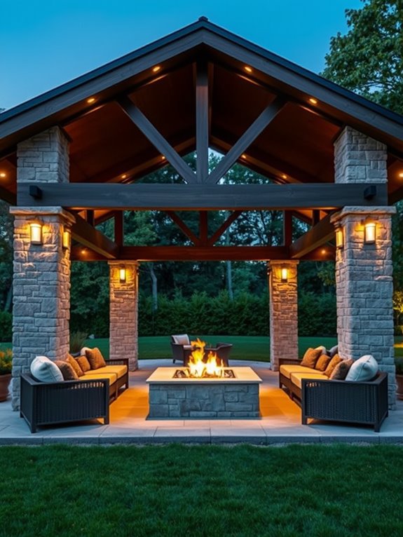 outdoor structure for gatherings