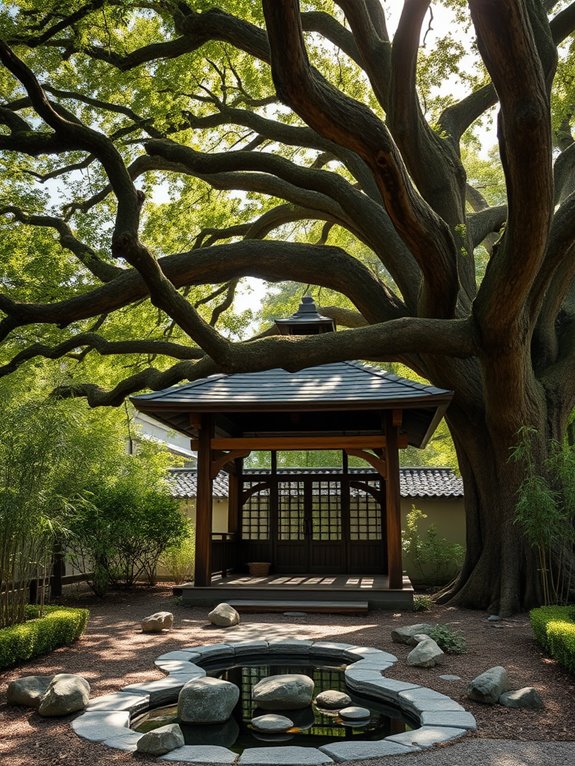 peaceful tranquil meditation area
