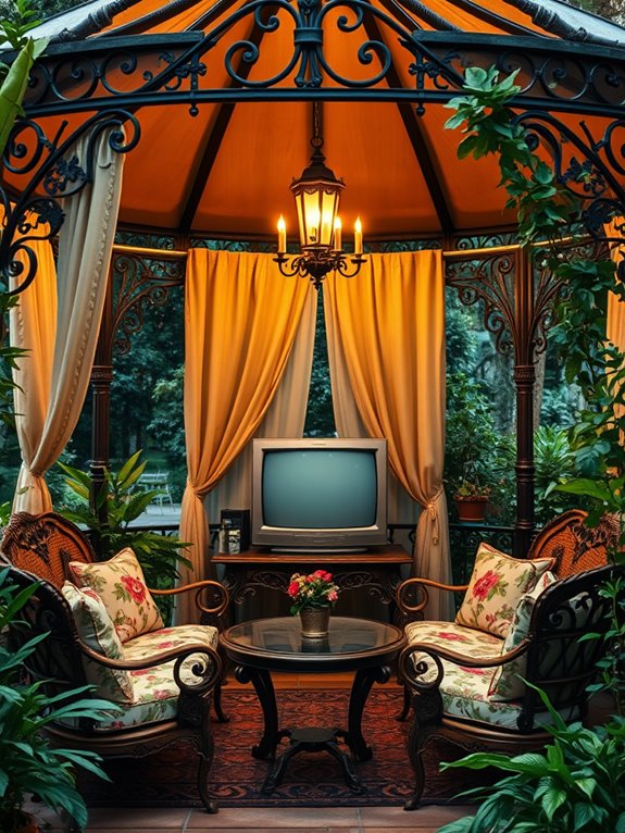 retro television design space